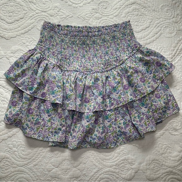Entro Floral Skirt. Size: Medium. Blue and Green Floral. - Picture 1 of 7